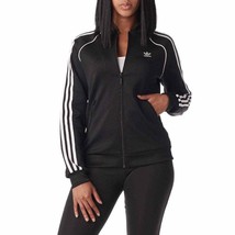 Adidas Originals Women&#39;s SZ Large Superstar SST Track Jacket Black CE2392 - £18.57 GBP