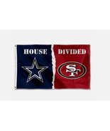 House Divided Flag - Cowboys vs 49ers Flag 3x5ft - $34.19 CAD