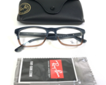 Ray-Ban Eyeglasses Frames RB5279 5543 Brown Gray Horn Rectangular 53-18-145 - £77.86 GBP