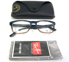 Ray-Ban Eyeglasses Frames RB5279 5543 Brown Gray Horn Rectangular 53-18-145 - £77.02 GBP