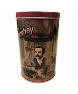 Hersheys Chocolate Tin canister Milton cocoa Building Legacy 1996 cylind... - £15.52 GBP