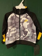 Nike Gray Camo/Black Zippered Top 6 Month *NEW W/Tags* ddd1 - £9.50 GBP