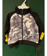 Nike Gray Camo/Black Zippered Top 6 Month *NEW W/Tags* ddd1 - $227.89 MXN