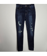 Maurices Womens Jeans Size Medium Regular Skinny Distressed High Rise Denim - $18.99