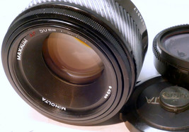 Minolta AF Maxxum 50mm f1.7 Lens Sony Comes w/ caps - $58.21