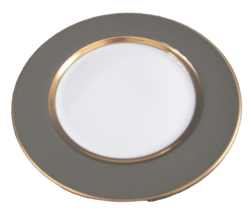 Fitz &amp; Floyd  Gray Renaissance  &quot;Inglaze&quot; Salad Dessert Plate 7 1/2&quot; - £15.97 GBP