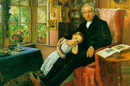 James Wyatt &amp; His Granddaughter by John Everett Millais - Art Print - $21.99+