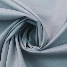 Ballard Designs Idol Frost Blue Canvas Sunbrella Outdoor Indoor Fabric By Yard - £15.81 GBP