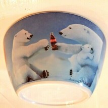 Coca-Cola Melmac Cereal Bowl Polar Bear Family VTG  Gibson Plastic Dinne... - $8.91