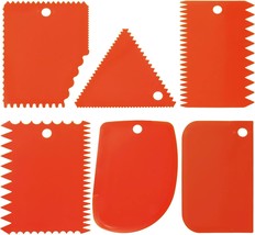 LRONG 6PCS Pottery Tools Plastic Clay Scraper Set Scraping Handle Carved... - $249.50 MXN