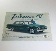 1961 Ford Falcon Fordomatic 2-Speed 85-Hp 101-Hp Falcon Six Car Catalog Brochure - $16.39