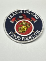 Parris Island Fire Rescue USMC South Carolina US Marine Corps Military Patch - £10.93 GBP