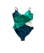 Colorblock Womens Marina One-Piece Swimsuit Size 16 By Summersalt - $779.31 MXN