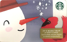 Starbucks 2018 Snowman Collectible Gift Card New No Value - £1.59 GBP