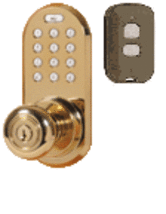WIRELESS Door Lock - REMOTE Door Knob With Keypad - £136.21 GBP