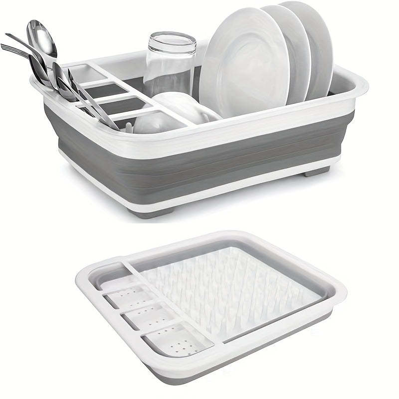 Primary image for Foldable Dish Drying Rack Spacesaving Kitchen Storage Solution