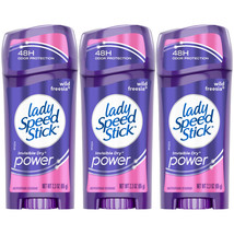 3-New Lady Speed Stick Invisible Dry Power Antiperspirant Deodorant Wild Freesia - £15.00 GBP