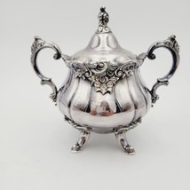 Vtg Wallace Baroque Silverplate #283 Sugar Bowl Discontinued  - $56.09