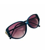 Ray-Ban Women Turquoise  Blue w/Black  Eyeglass Frames Plastic Vintage Rare - $194.82 CAD