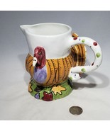 Department 56 Turkey Creamer Gravy Pitcher Thanksgiving Dinner Fall Autumn - £19.52 GBP