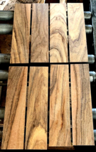 8 PIECES KILN DRIED SANDED THIN PATAGONIAN ROSEWOOD WOOD 12&quot; X 3&quot; X 1/4&quot; C - £29.99 GBP