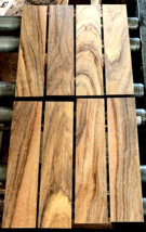 8 PIECES KILN DRIED SANDED THIN PATAGONIAN ROSEWOOD WOOD 12&quot; X 3&quot; X 1/4&quot; C - £29.42 GBP