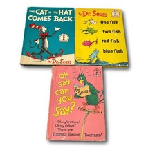 Dr Seuss Book Club Lot 3 One Fish Oh Say Can You Say Cat Hat Came Back - £51.50 GBP