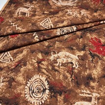 Native Legacy 9235 Fabric by Springs Tribal Cave Painting 2/3 YARD 100% Cotton - £5.80 GBP
