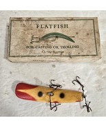 Vintage Helin Tackle Flatfish U20 Fishing Lure Angling with Original Box - $18.81