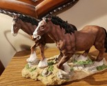 Artist Resin Model Horse Clydesdales Young&#39;s #33205 Item PA30037R 10&quot;x15&quot; - $29.99