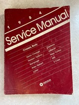 Chrysler 1984 Service Manual Chassis, Body Softcover Vintage Book - $13.85