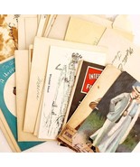 C1900s-1950s Lot Of Ephemera 34 Pcs Envelopes Postcards Greeting Cards E85J - $562.22 MXN