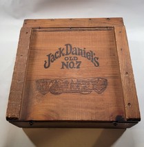 Vintage Jack Daniel&#39;s Old No. 7 Tennesse Whiskey Wooden Storage Display Box - £128.81 GBP