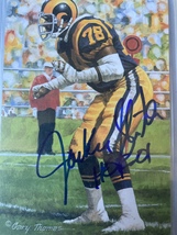 Jackie Slater (Rams. Hof ‘01) Signed Glac Free Shipping - £15.70 GBP