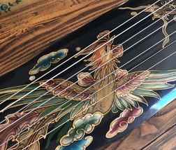Guqin Fuxi Painted dragon map 7 strings Chinese stringed instruments image 4