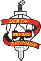 Marines Corps Skull Death Before Dishonor 5 Inch Patch - £22.42 GBP