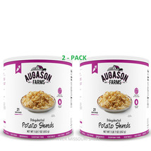 2 Pack-Augason Farms Dehydrated Potato Shreds No. 10 Cans, 25 Year Shelf Life  - £47.39 GBP