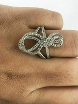 2Ct Round Cut VVS1/D CZ Diamond Infinity Engagement Ring 14K White Gold Finish - £132.09 GBP