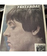 Vintage Sheet Music The Beatles Yesterday Paul McCartney 1965 - $13.46 CAD