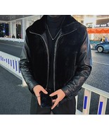Winter Leather Jackets Men Thickened Warm Leather Fur Integrated Bike Ja... - €90,09 EUR