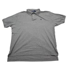 Polo Ralph Lauren Shirt Mens XL Gray Short Sleeve Collared Embroidered Logo Knit - £18.14 GBP