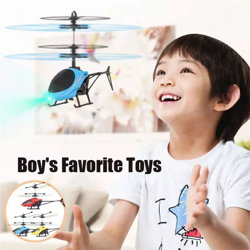 Induction Hovering Safe Fall-resistant Mini Helicopters Toys Rechargeable RC - £10.13 GBP+