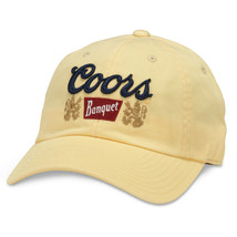 Coors Banquet Beer Faded Vintage Yellow Hat Yellow - £19.54 GBP