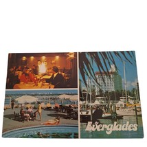 Postcard The Everglades Miami Florida Multiview Biscayne Bay Chrome Unposted - $6.92