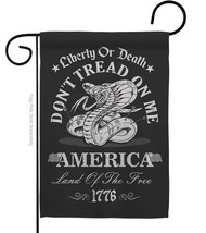 Liberty Or Death Dont Tread On Me Garden Flag Us Historic 13 X18.5 Double-Sided  - £15.96 GBP