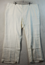 NYDJ Capri Pants Womens Size 20W White Flat Front Straight Leg Slash Pockets - £22.13 GBP