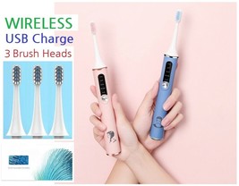 Rechargeable 5 Mode USB Charge DuPont Bristles Sonic Electric Toothbrush for All - £31.45 GBP
