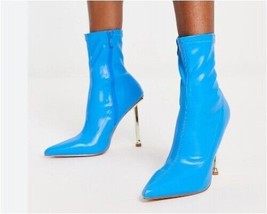 BEBO Valerie Sock High Heel Boots in Blue (11) - $15.89