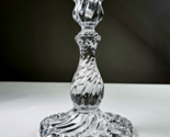 Vintage Baccarat Style or Repro Unmarked Twisted Clear Candlestick Heavy... - $29.99