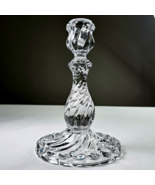 Vintage Baccarat Style or Repro Unmarked Twisted Clear Candlestick Heavy... - £23.94 GBP